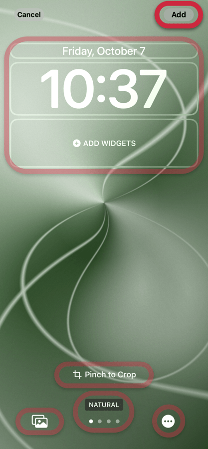 iOS 16.1 wallpaper setting 7