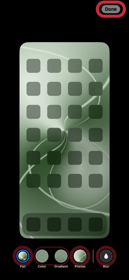 iOS 16.1 wallpaper setting 9