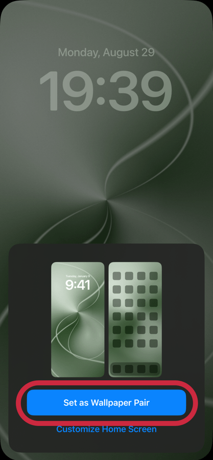 iOS 16 wallpaper setting 7