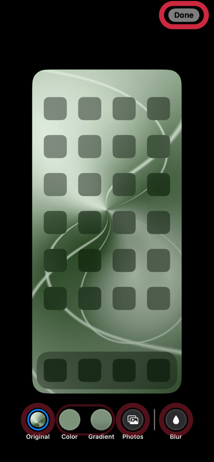 iOS 16 wallpaper setting 9